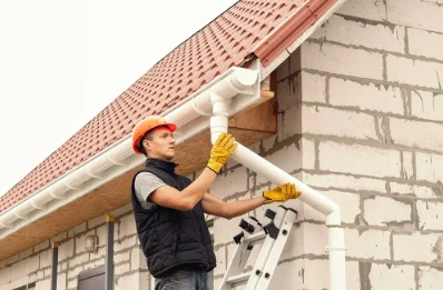 Pose et remplacement de gouttières à Vivario
